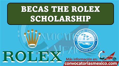 rolex scholarships.